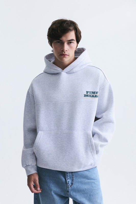 Oversized Washable Hooded Sweatshirt