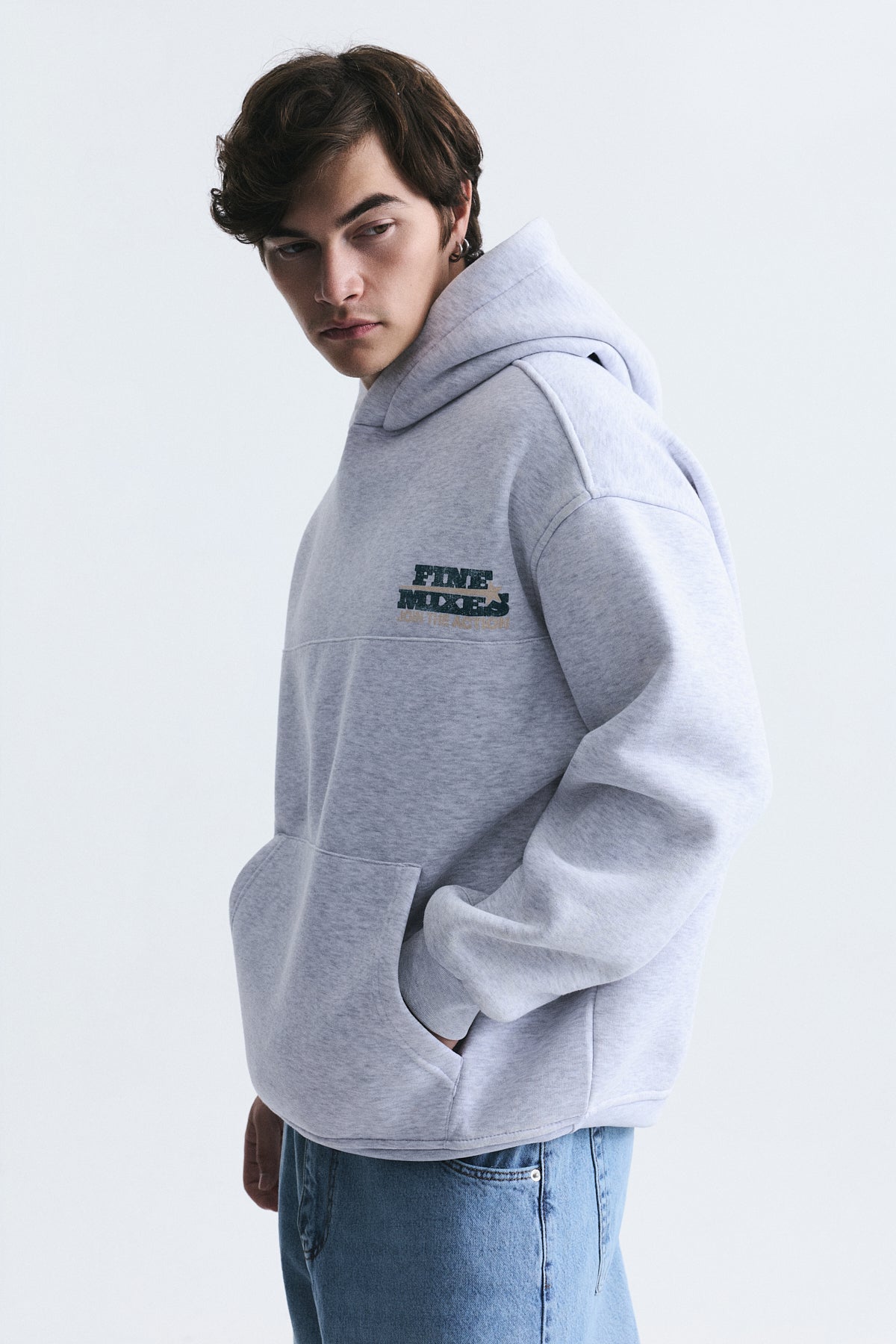 Oversized Washable Hooded Sweatshirt