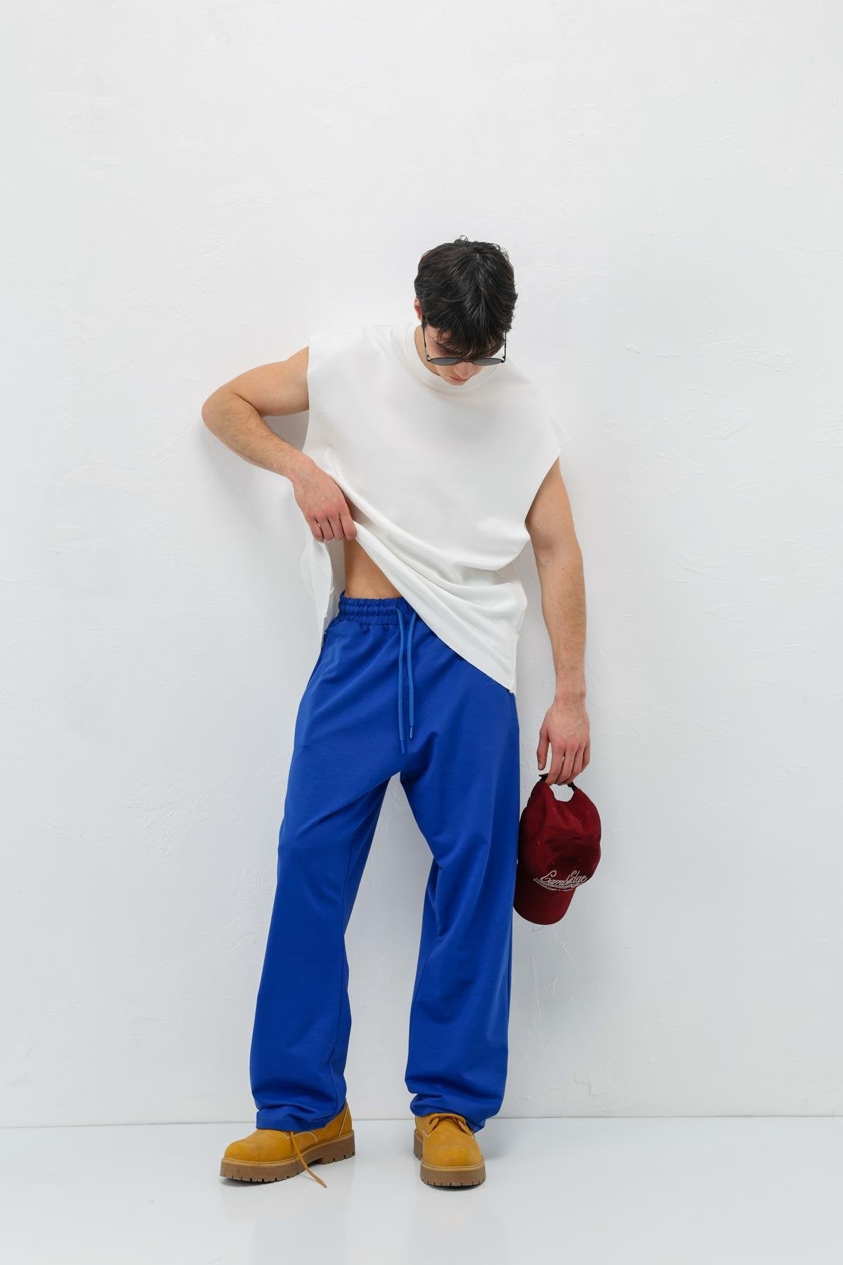 Basic Elastic-Waist Sweatpants