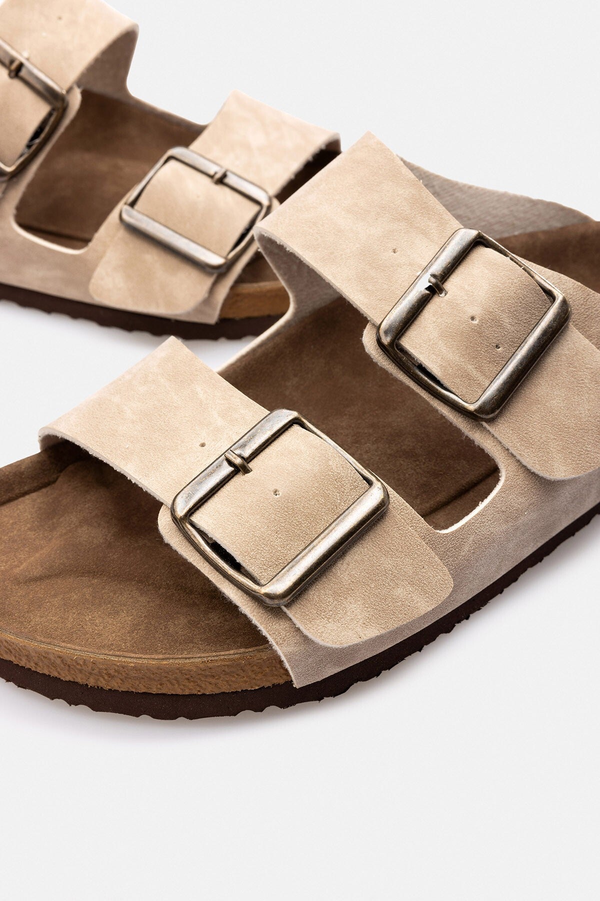 Polyester-Based Synthetic Slippers with Double Buckles