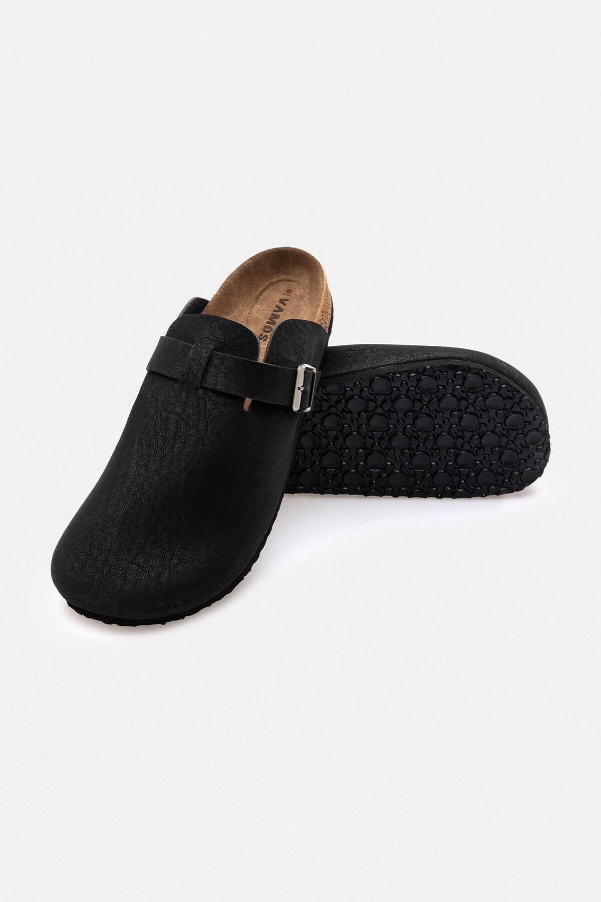 Polyester-Lined Synthetic-Toe Closed-Toe Slippers