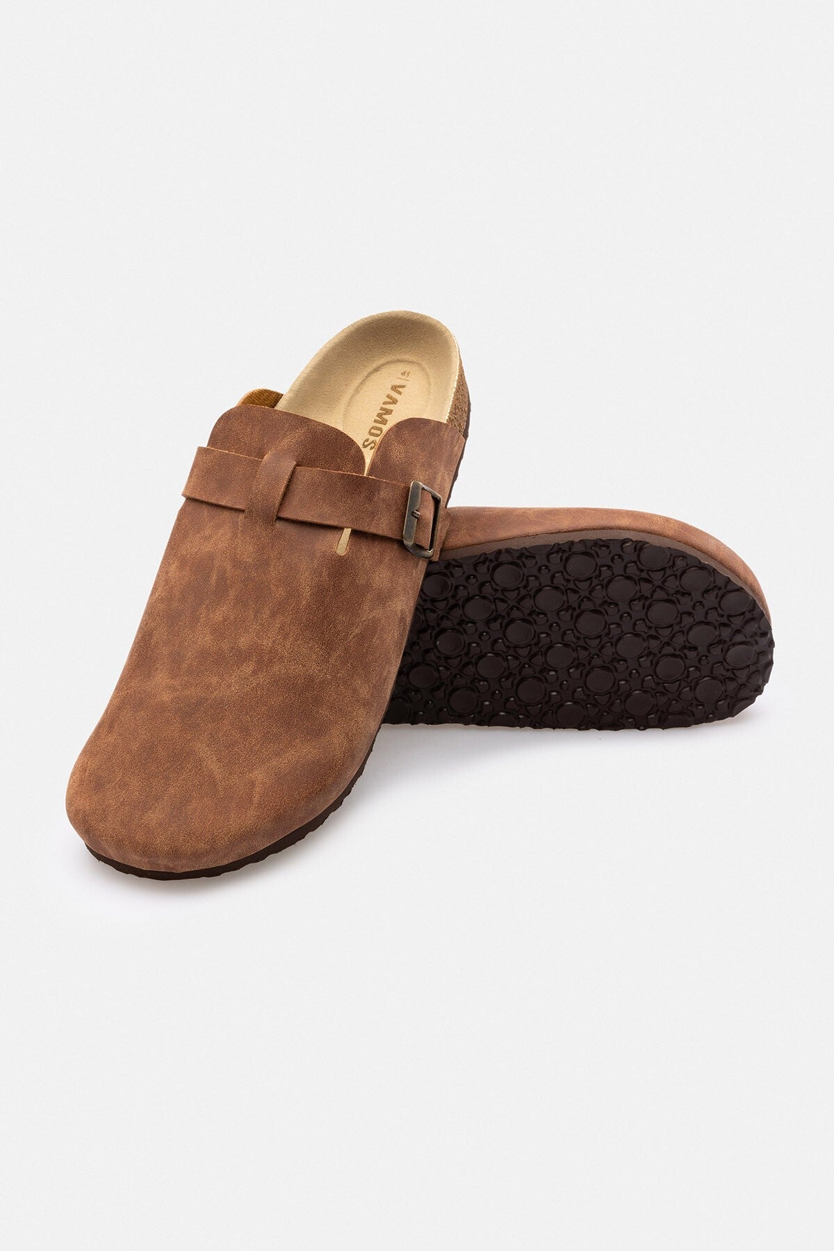Polyester-Lined Synthetic-Toe Closed-Toe Slippers