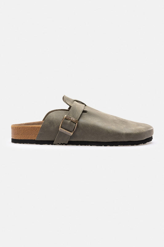 Polyester-Lined Synthetic-Toe Closed-Toe Slippers