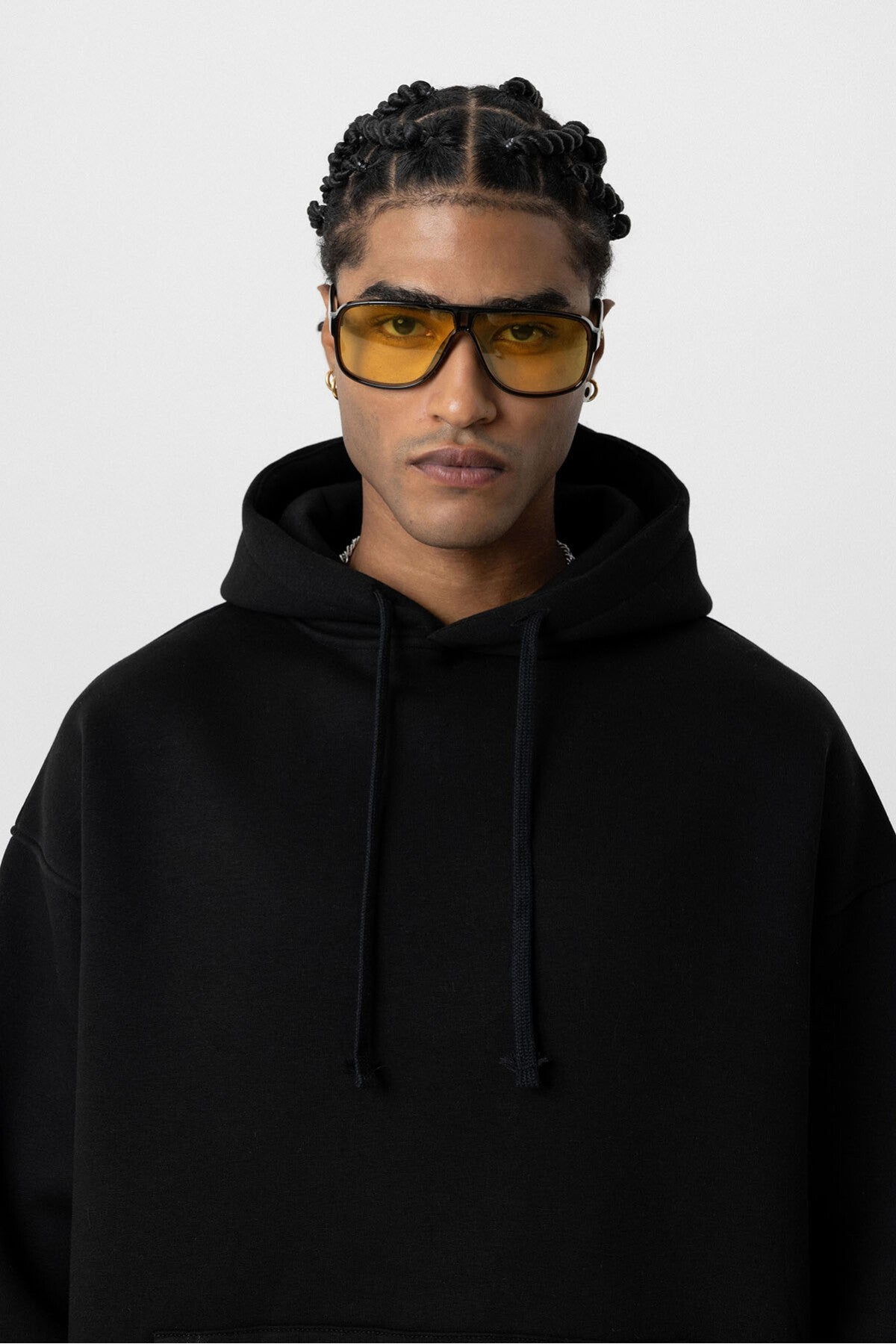 Basic Oversized Hooded Sweatshirt with Pockets