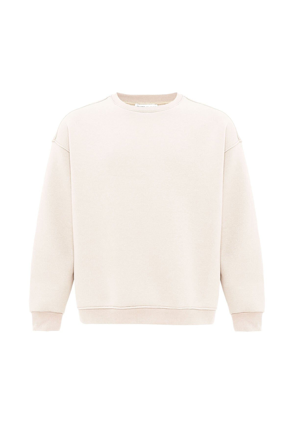 Basic Oversized Crew-Neck Sweatshirt