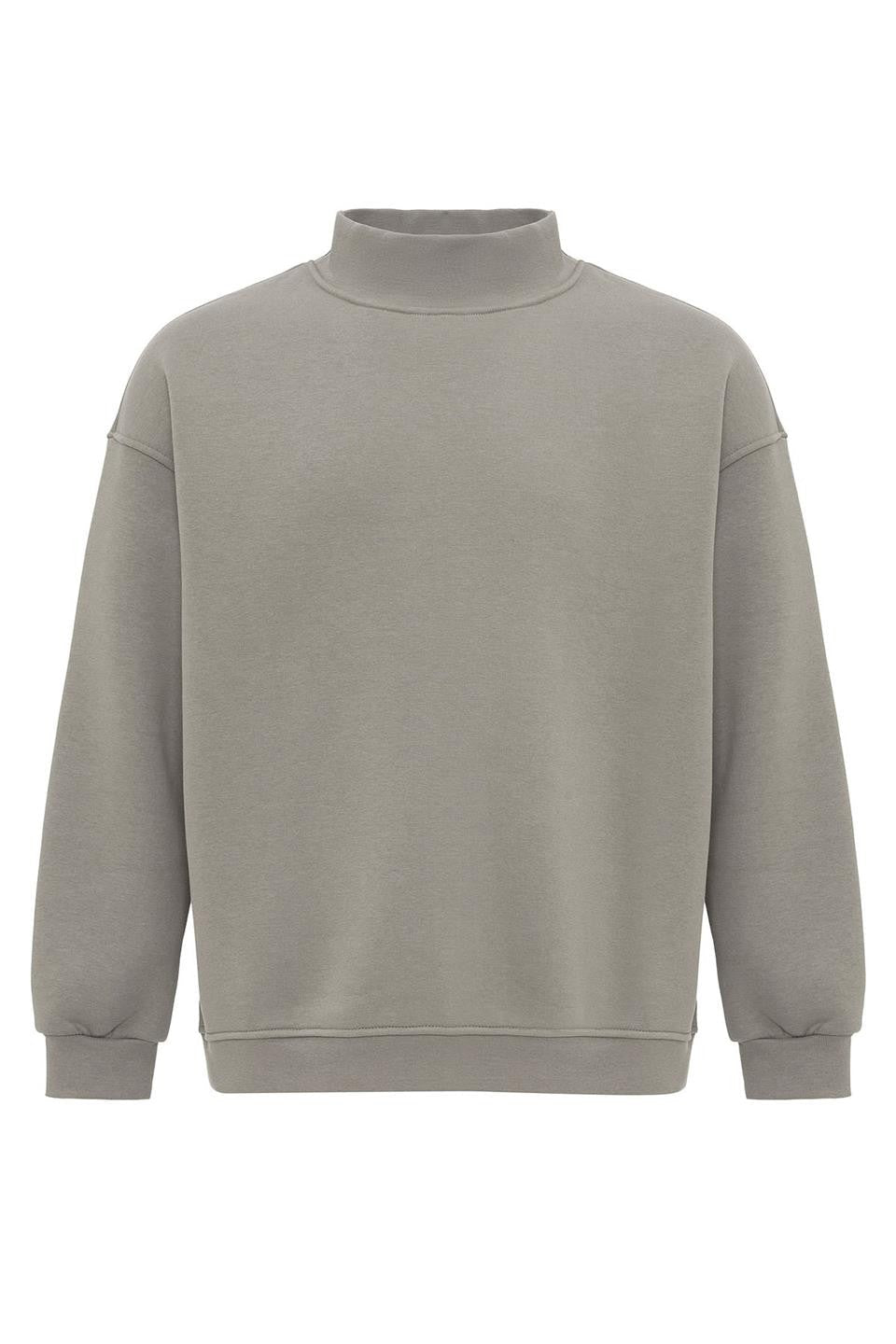 Basic Oversized Crew-Neck Sweatshirt