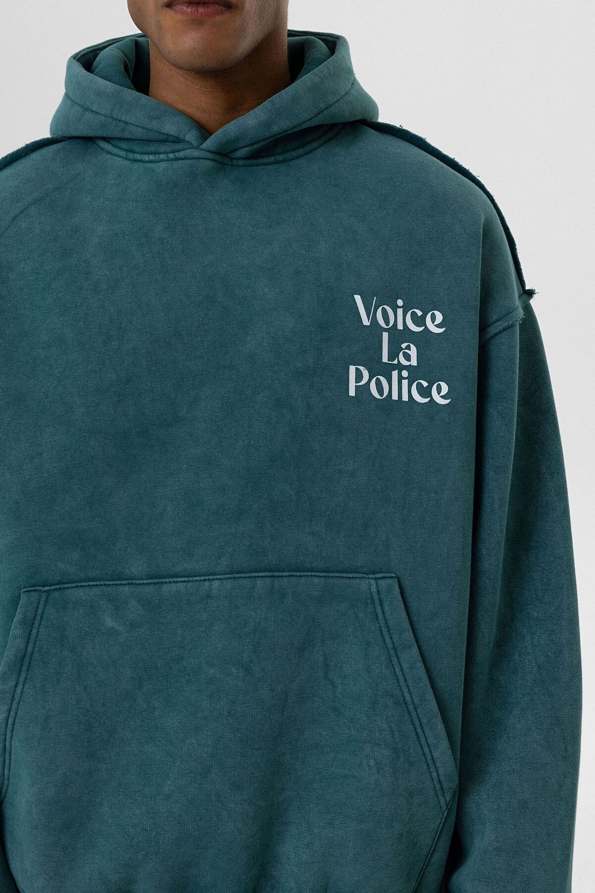 Oversized Hooded Sweatshirt with Back Print V10-06