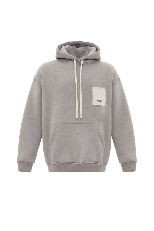 Label: Detailed Oversized Hooded Sweatshirt