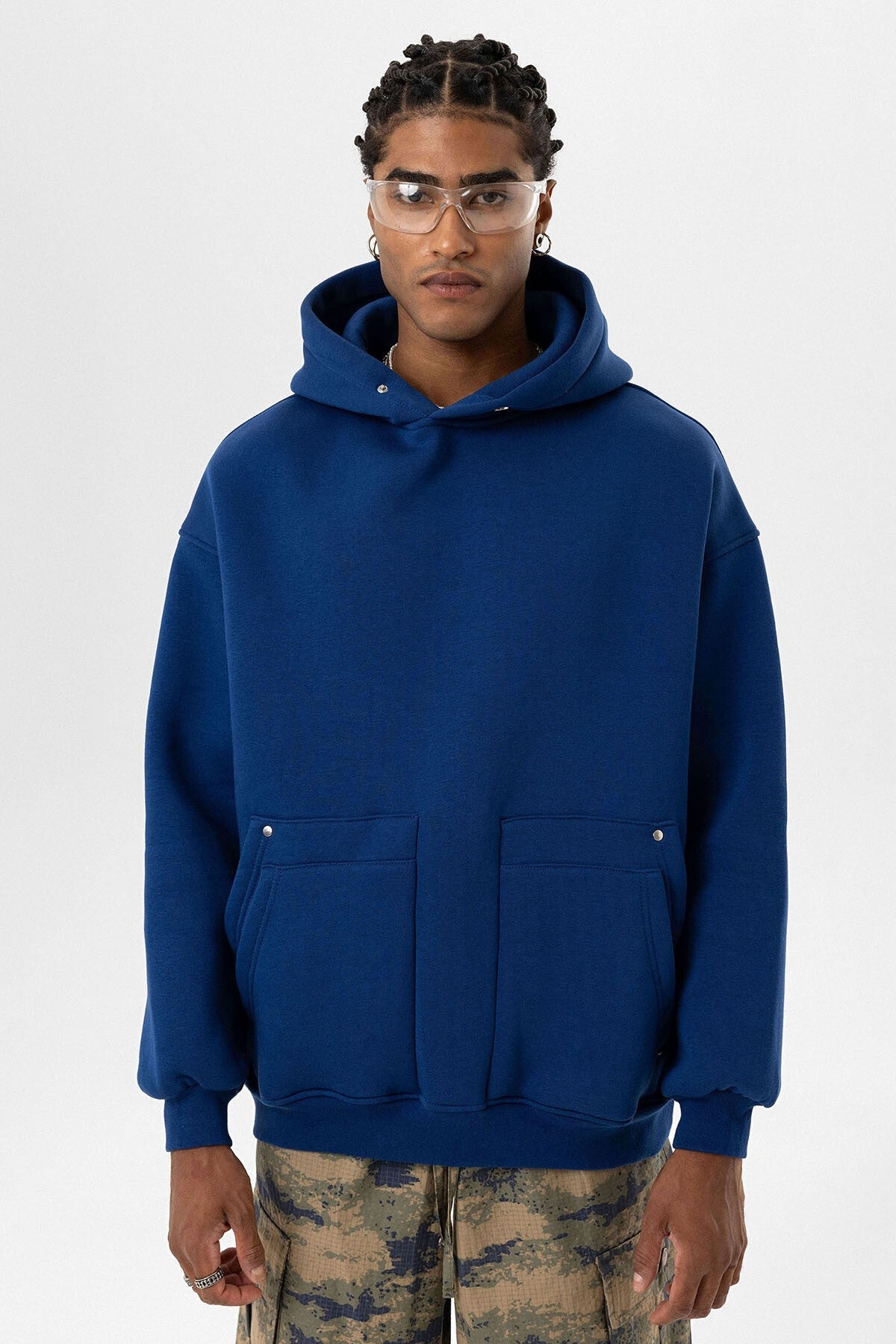 Oversized Hooded Sweatshirt with Pockets