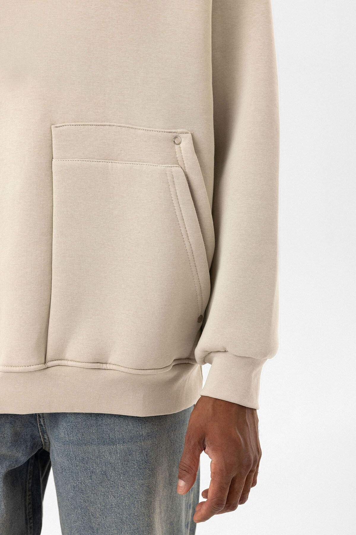 Oversized Hooded Sweatshirt with Pockets