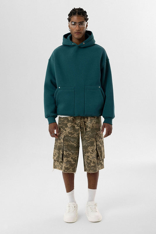 Oversized Hooded Sweatshirt with Pockets