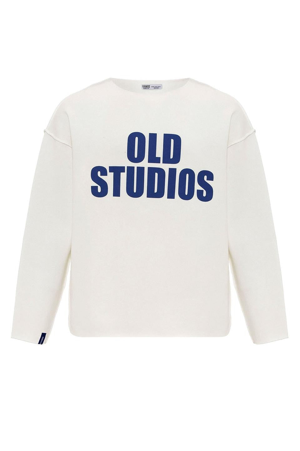 Oversized Sweatshirt with Stitching Details