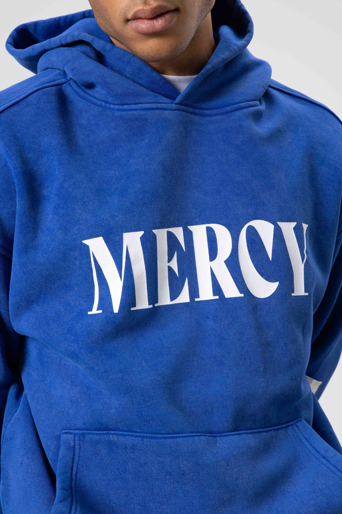 Oversized Sweatshirt with Card-Print Detail and Washed Finish