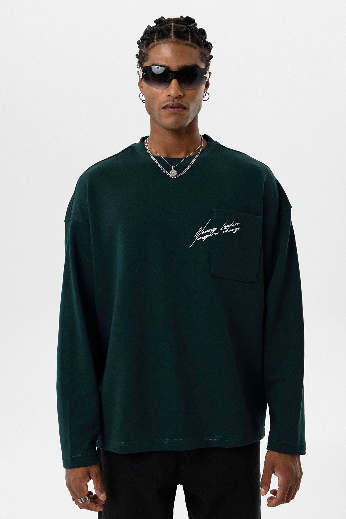 Oversized Sweatshirt with Pockets