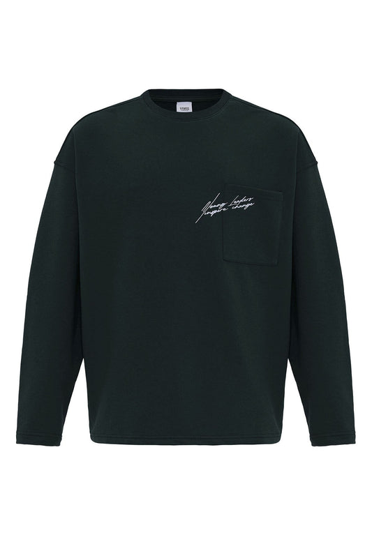 Oversized Sweatshirt with Pockets