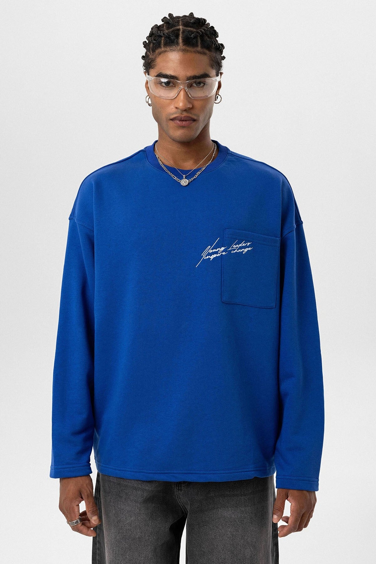 Oversized Sweatshirt with Pockets