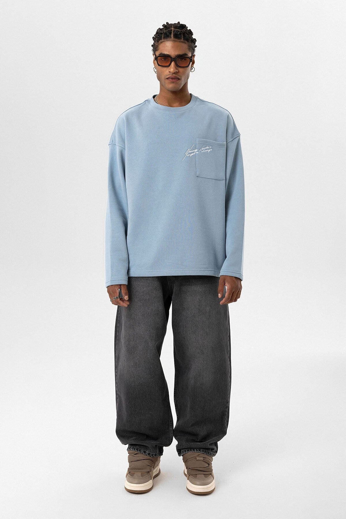 Oversized Sweatshirt with Pockets