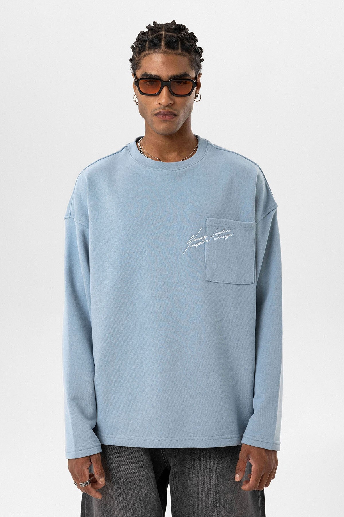 Oversized Sweatshirt with Pockets