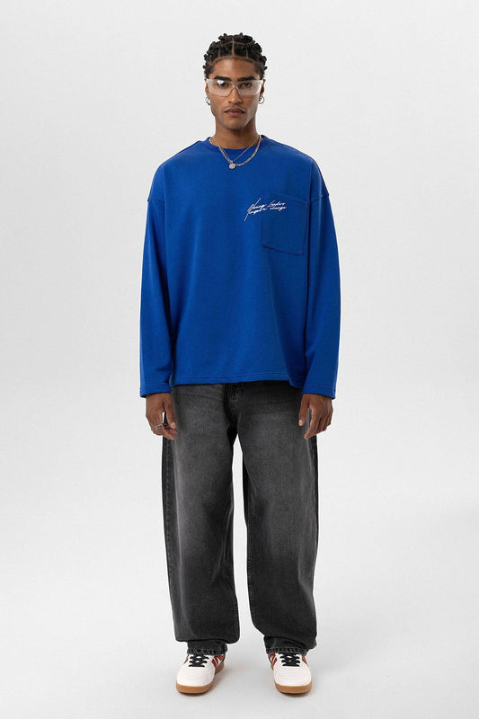Oversized Sweatshirt with Pockets