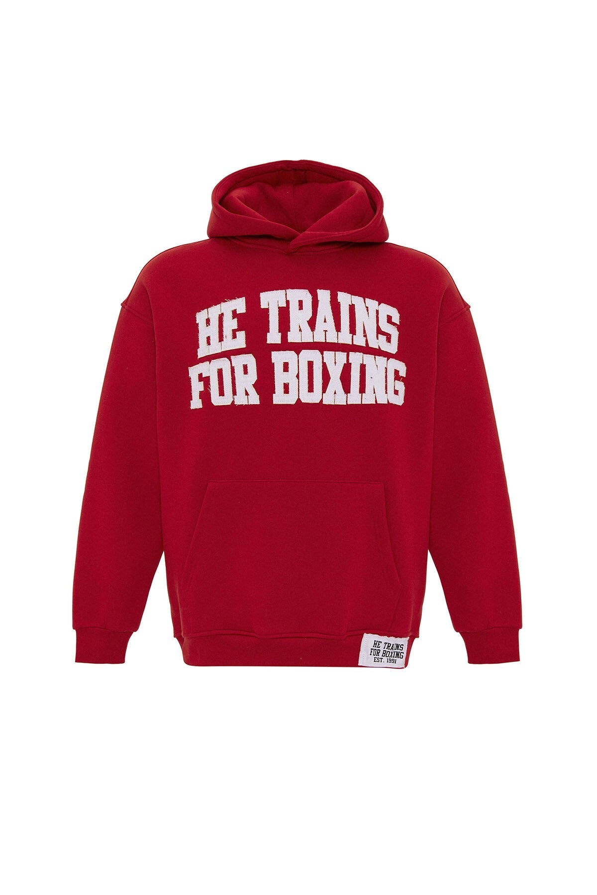 Oversized Hooded Sweatshirt with Printed Design