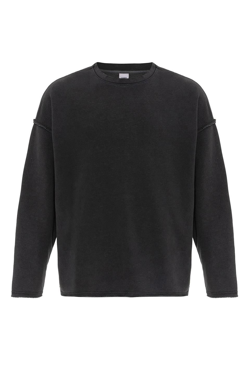 Oversized Sweatshirt with Washed Back Detail