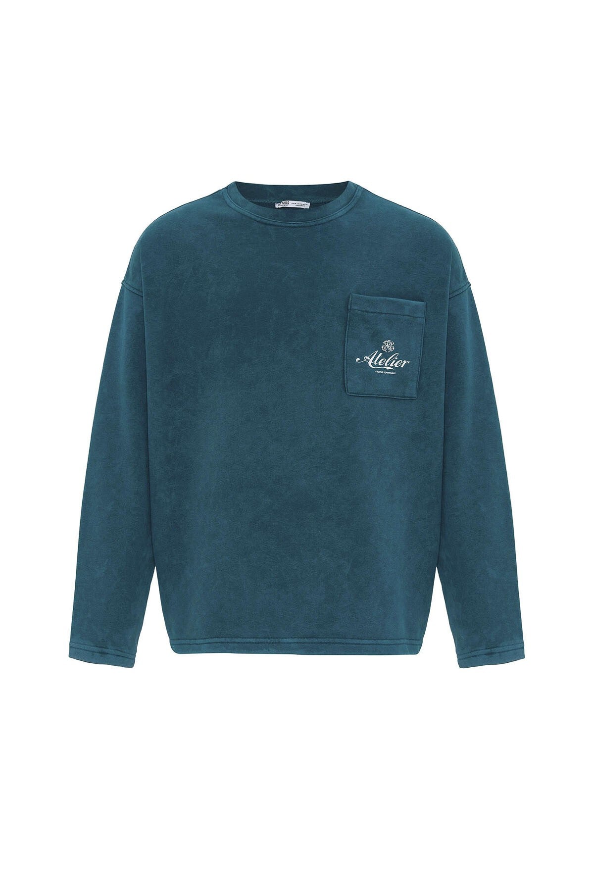 Oversized Sweatshirt with Pocket Details (Machine Washable)
