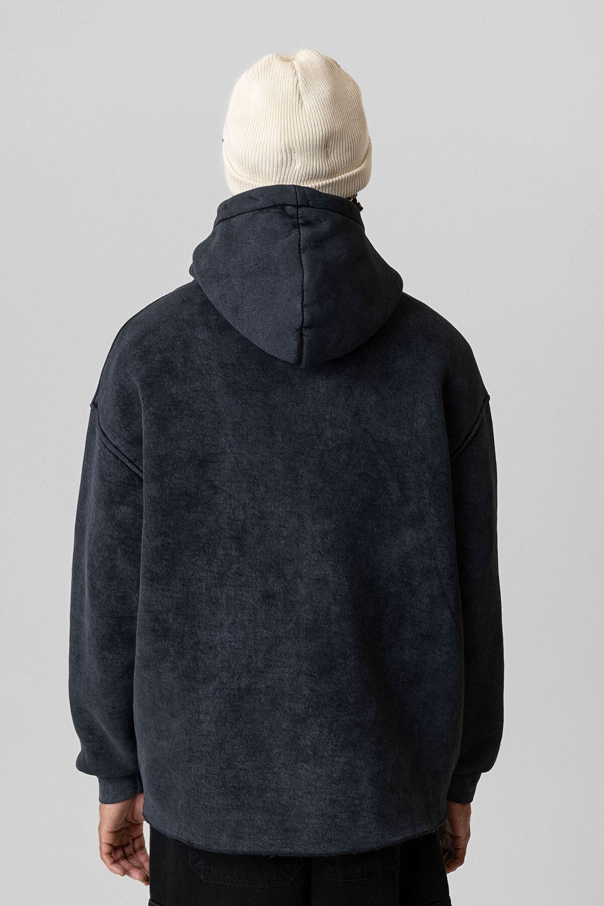 Pre-Washed Oversized Hooded Sweatshirt V10-50