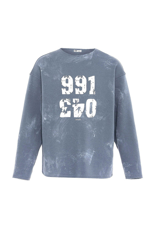 Printed Oversized Sweatshirt