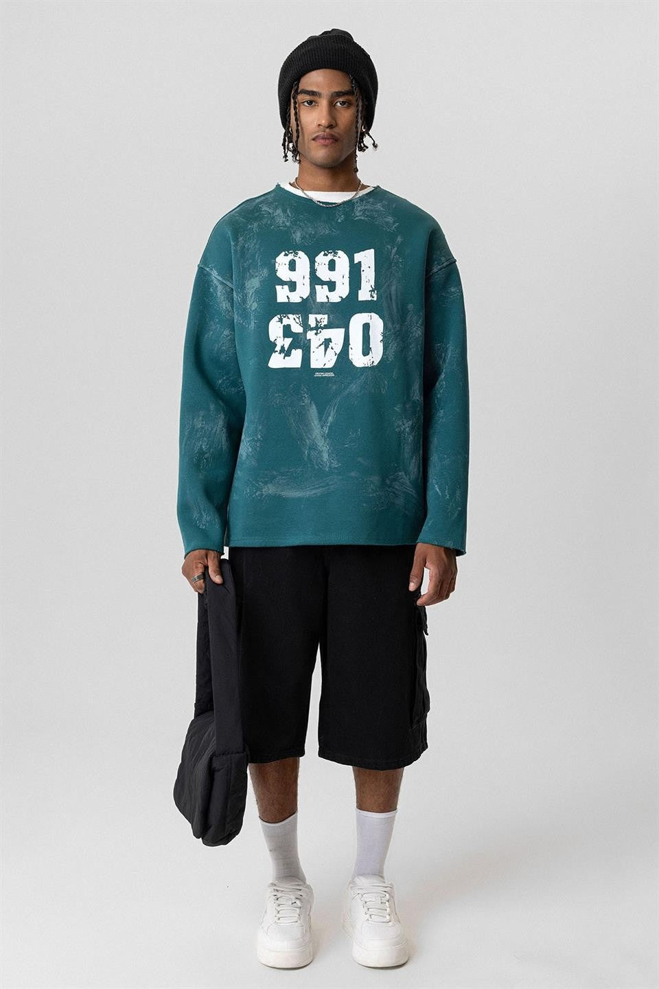Printed Oversized Sweatshirt
