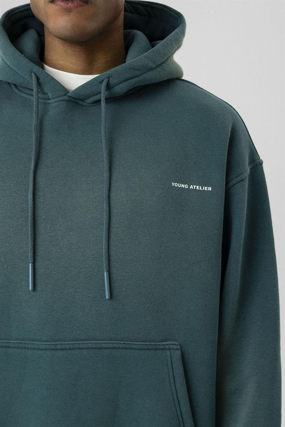 Oversized Washed Printed Sweatshirt