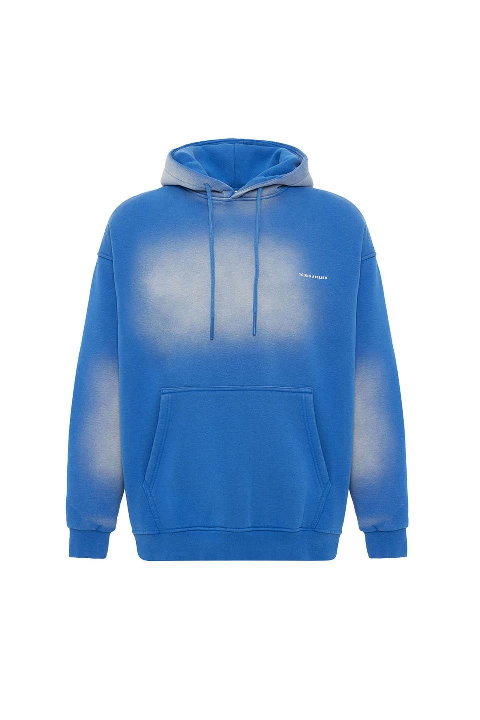Oversized Washed Printed Sweatshirt