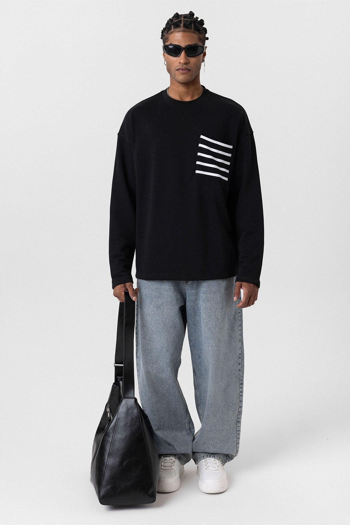 Oversized Sweatshirt with Pockets