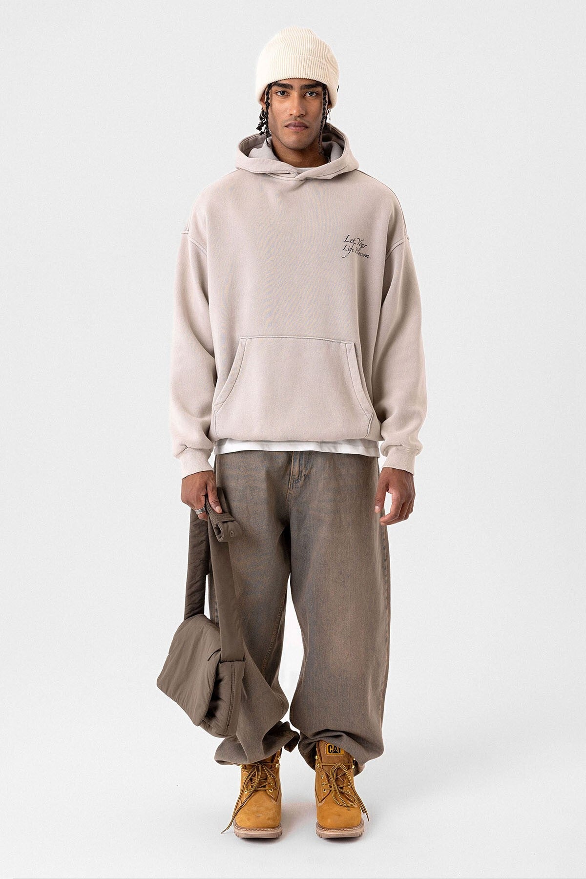Oversized Sweatshirt with Detailed Print