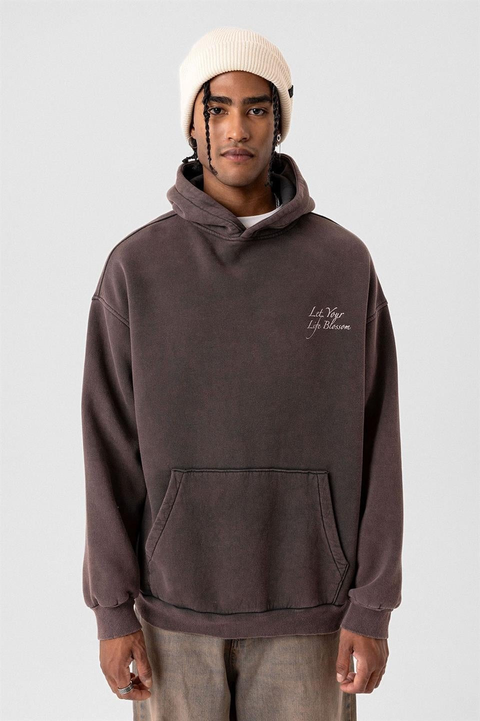 Oversized Sweatshirt with Detailed Print