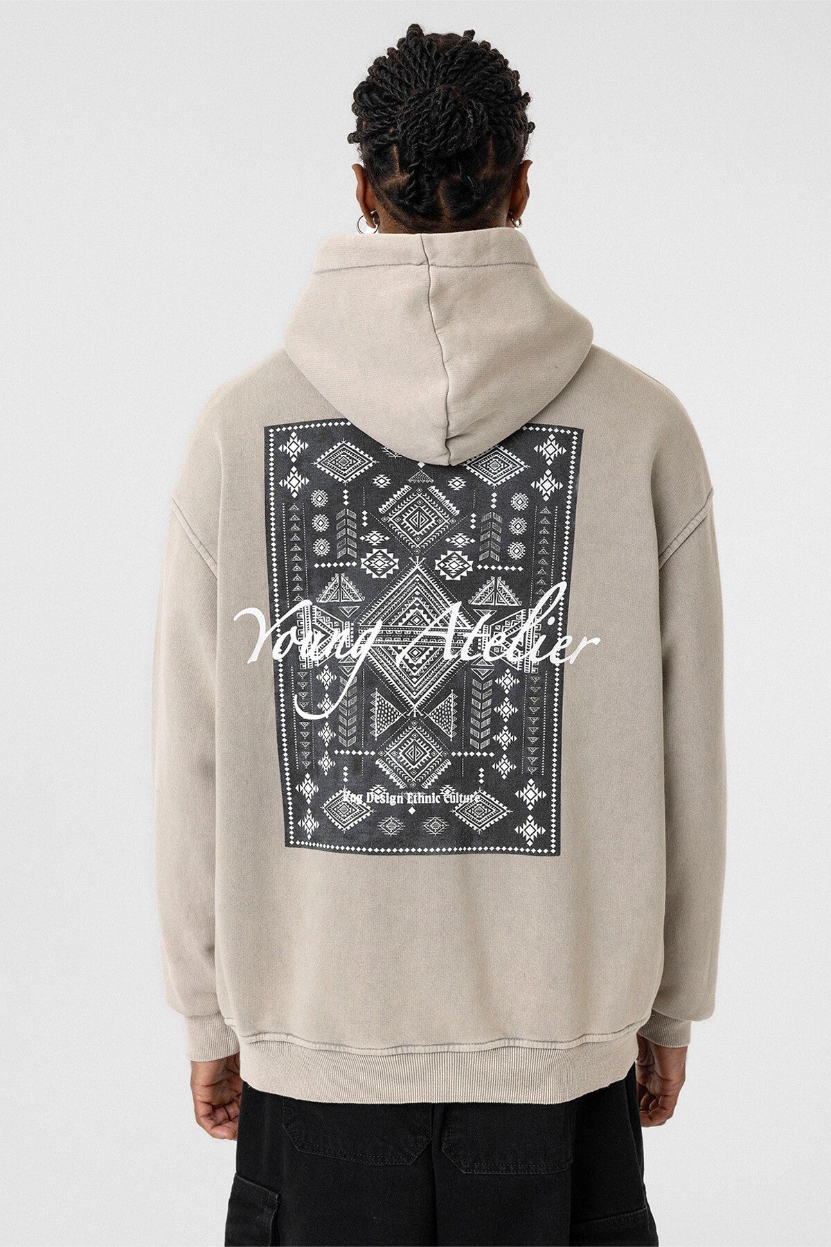 Oversized Sweatshirt with Back Print (Machine Washable)