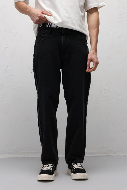 Baggy Jeans with Side Seam Details