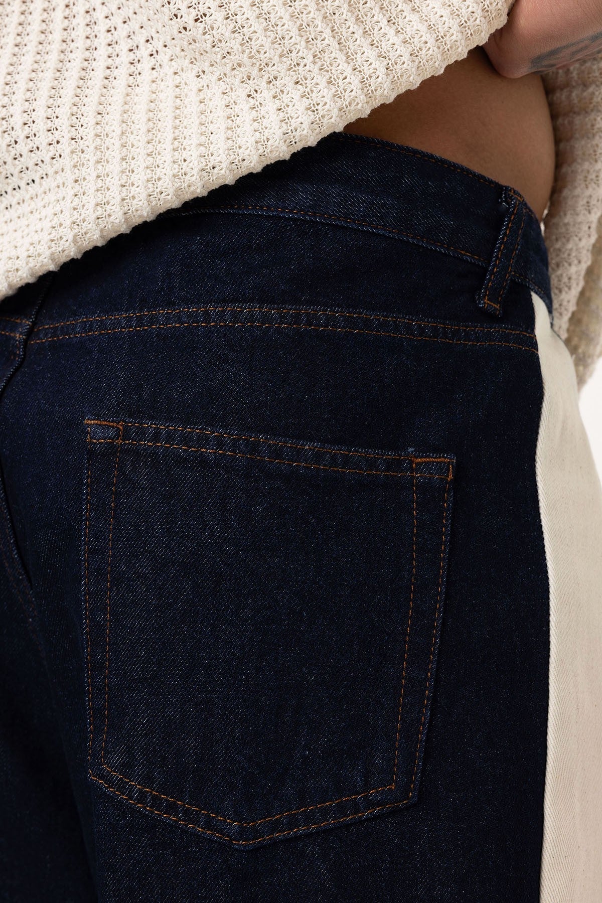 Baggy-Fit Jeans with Side Stripes