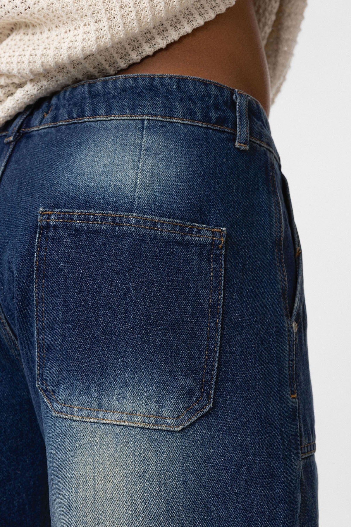 Baggy-Fit Jeans with Detailed Pockets
