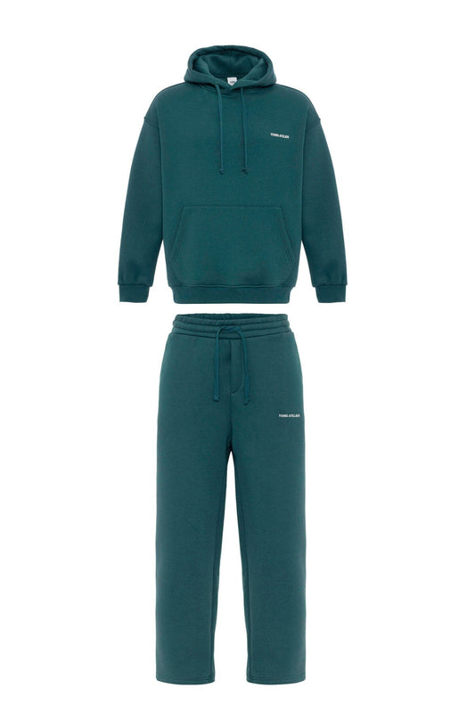Young Atelier Printed Oversized Sweatsuit Set