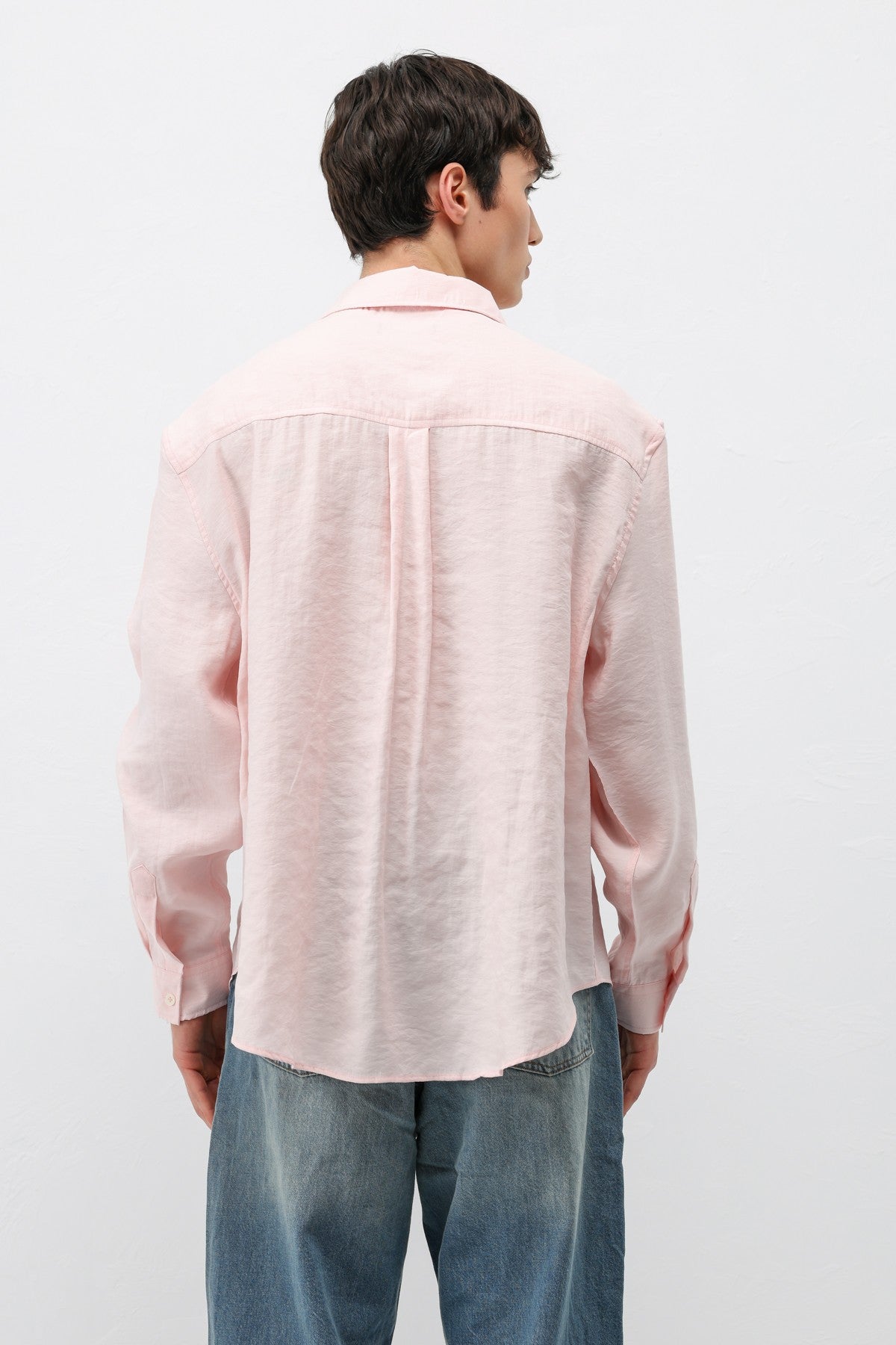 Oversized Shirt with Pockets Made of Modal Fabric
