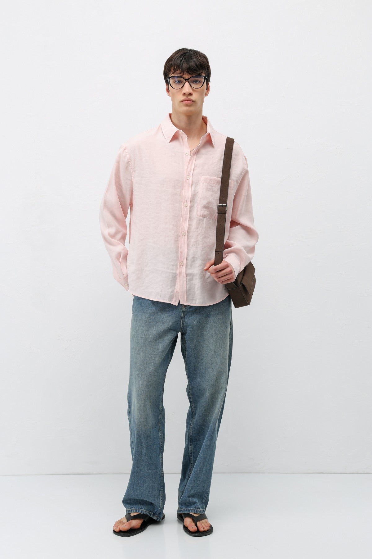 Oversized Shirt with Pockets Made of Modal Fabric