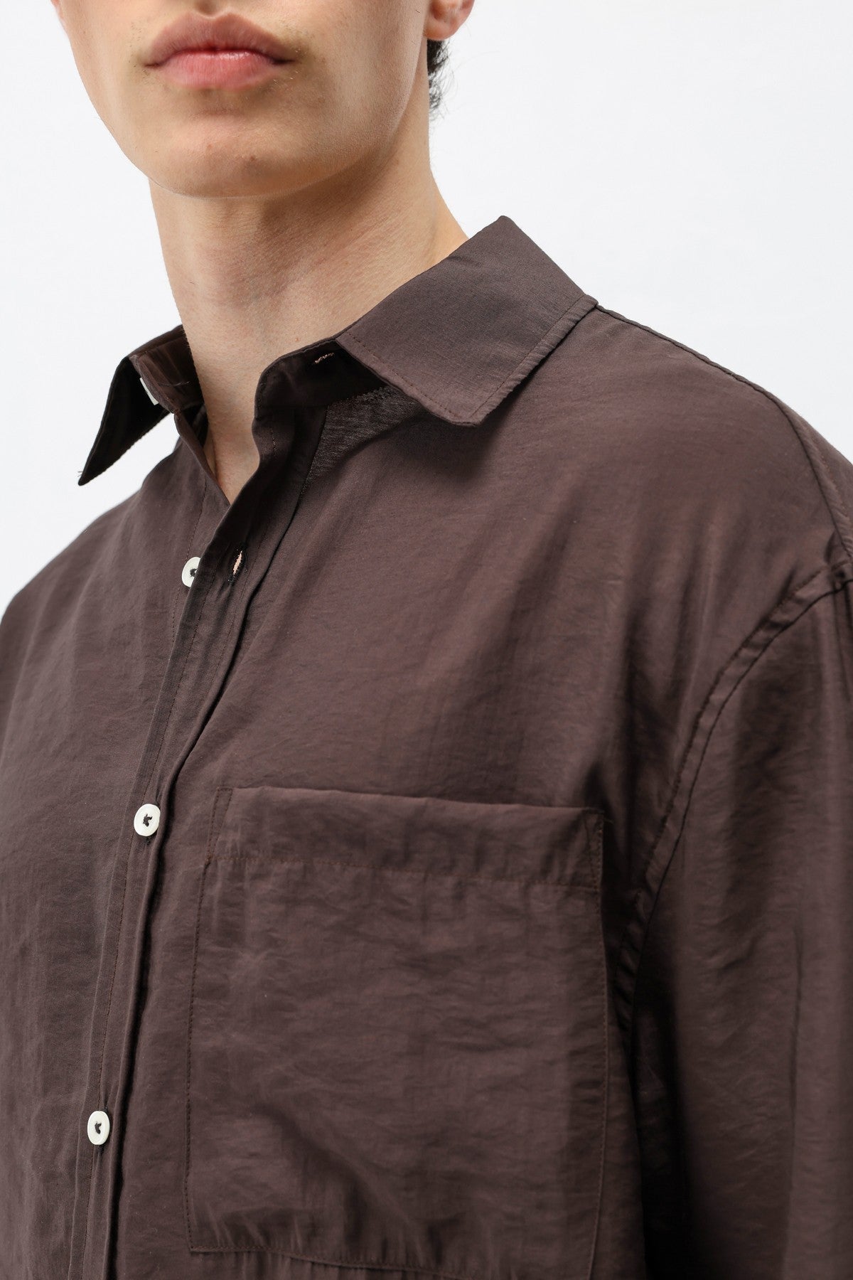 Oversized Shirt with Pockets Made of Modal Fabric