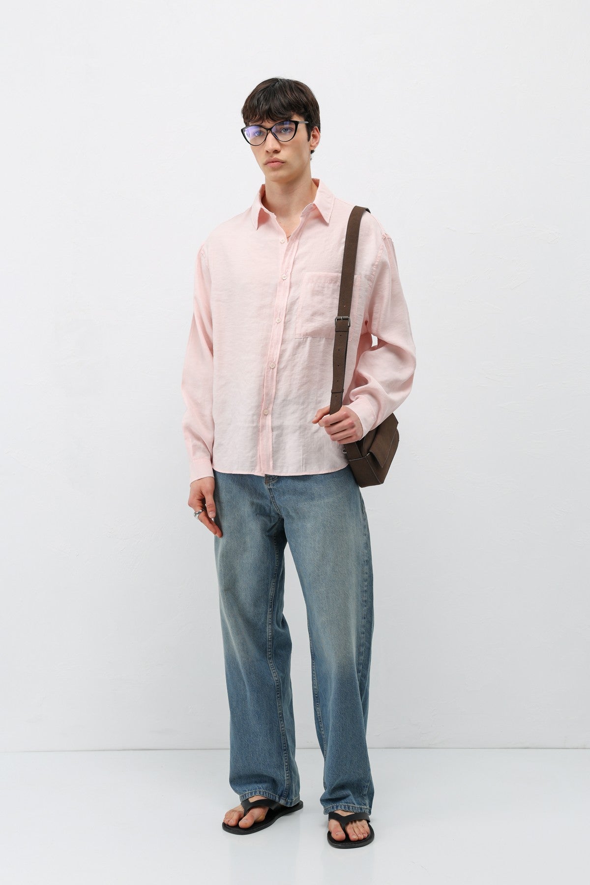 Oversized Shirt with Pockets Made of Modal Fabric