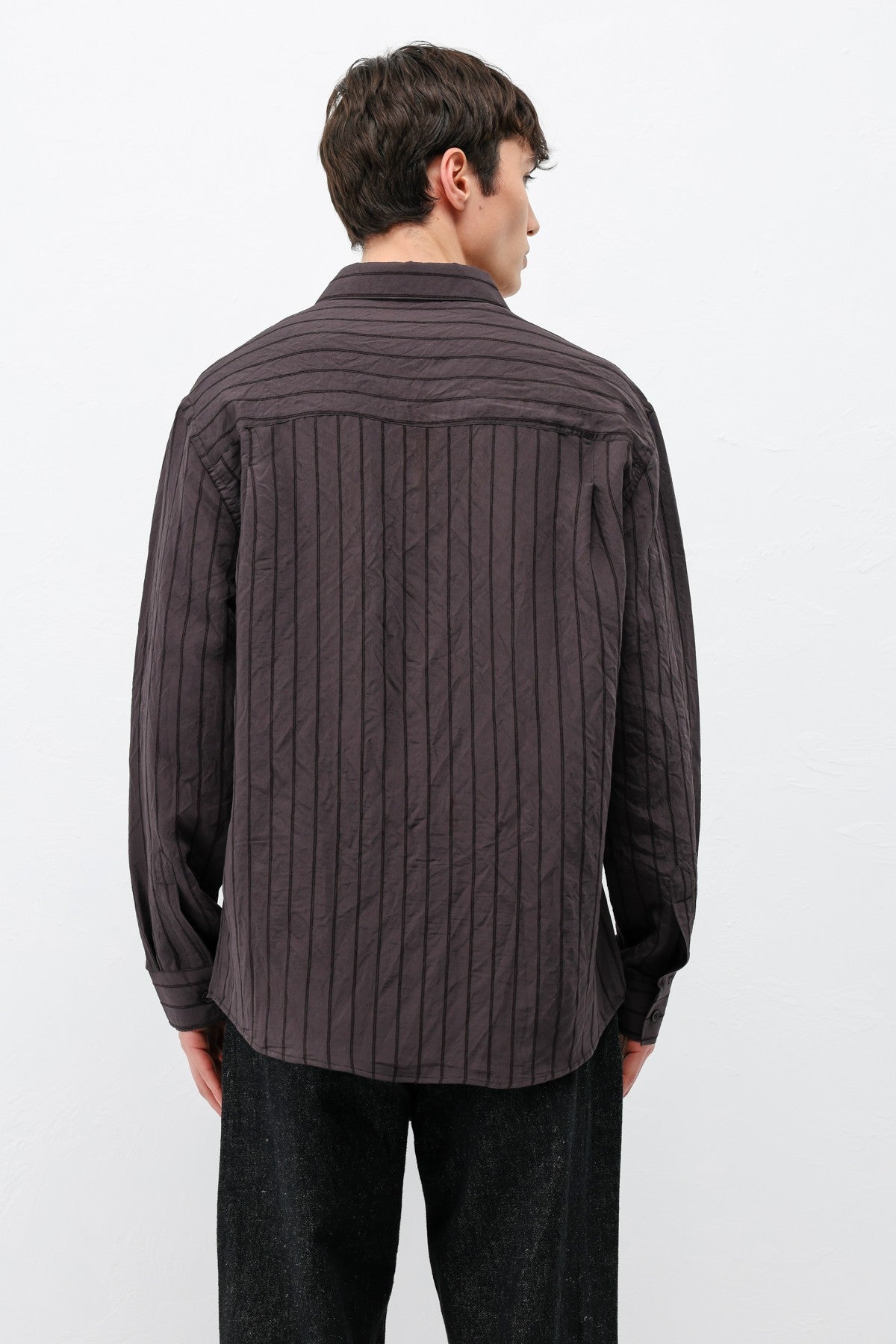 Oversized Striped Modal Shirt