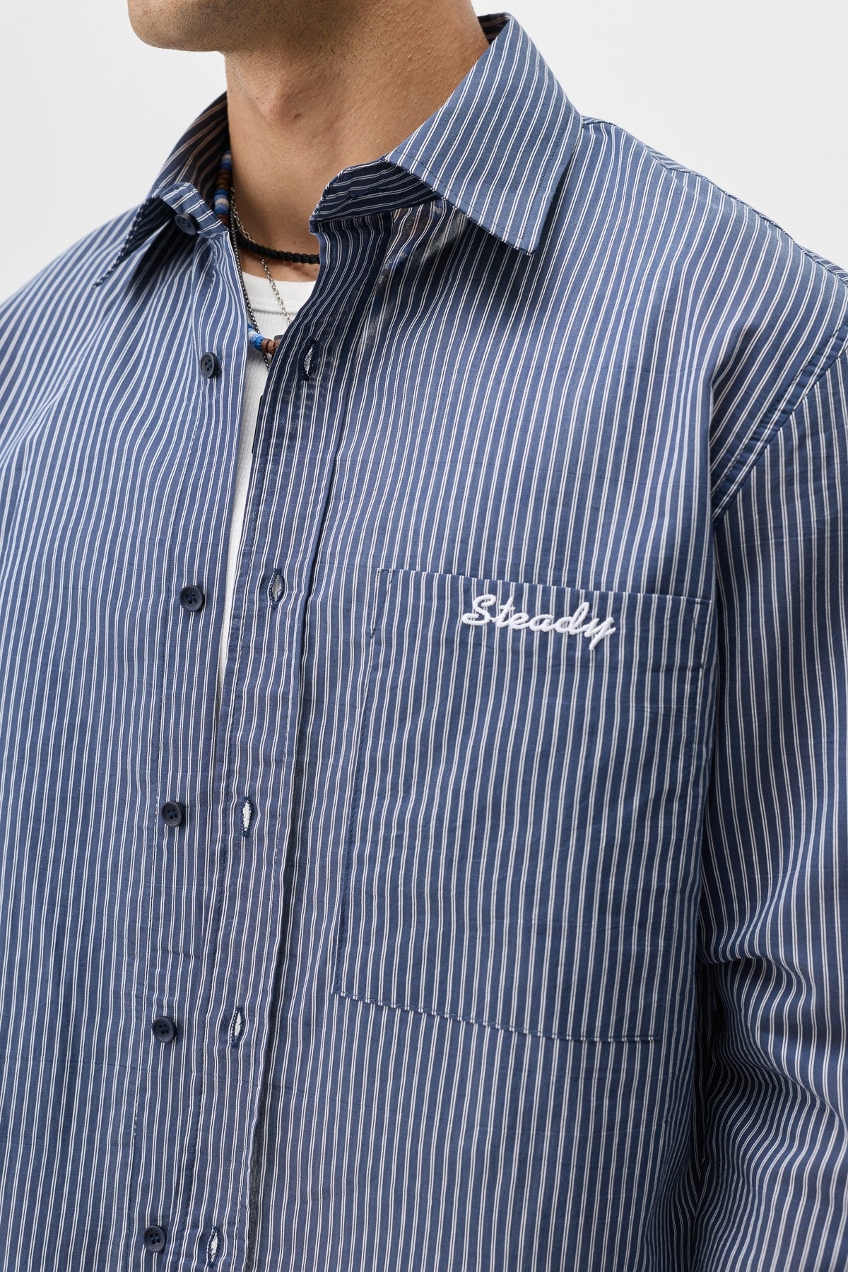 Long-Sleeved Boxyfit Shirt with Pockets