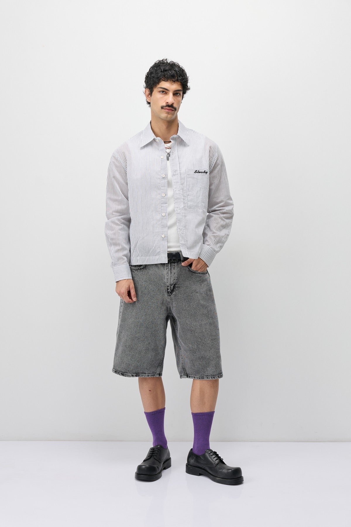 Long-Sleeved Boxyfit Shirt with Pockets