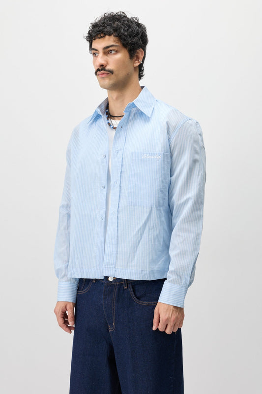 Long-Sleeved Boxyfit Shirt with Pockets