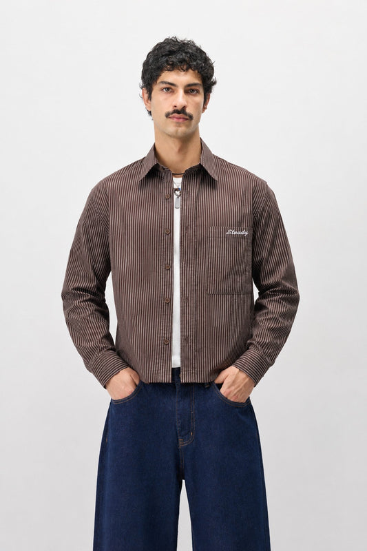 Long-Sleeved Boxyfit Shirt with Pockets