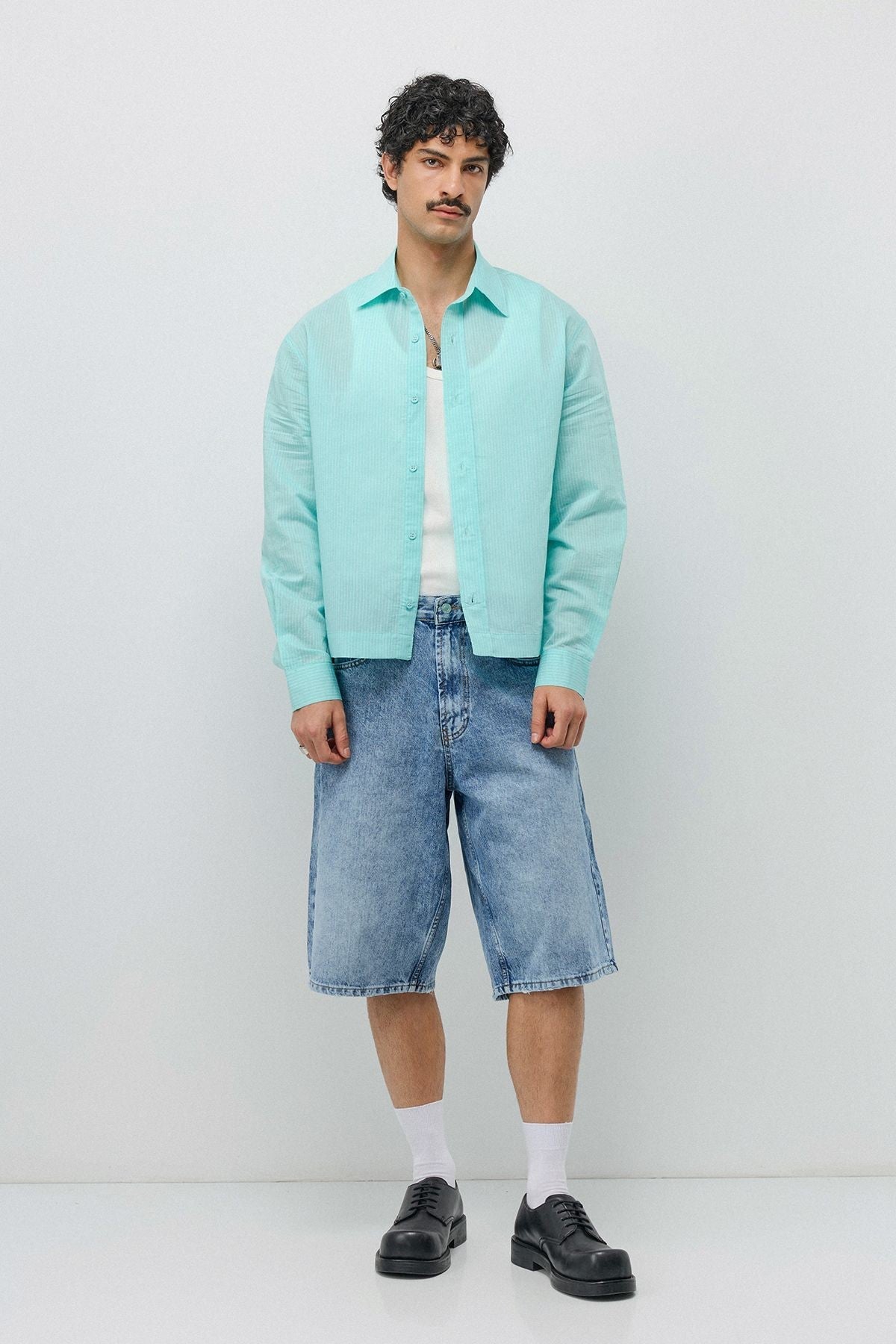 Boxy Fit Shirt with Detailed Design