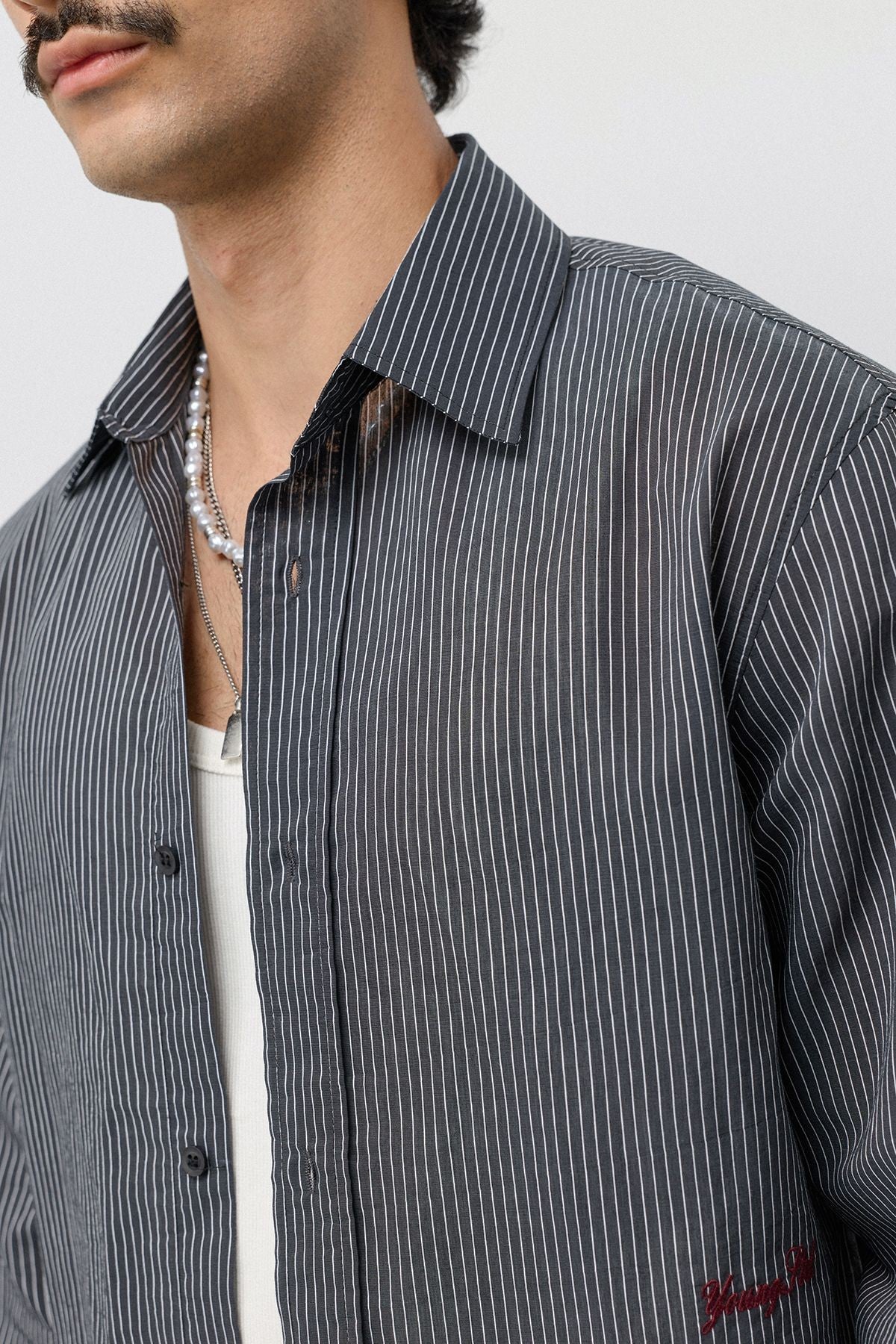 Boxy Fit Shirt with Detailed Design
